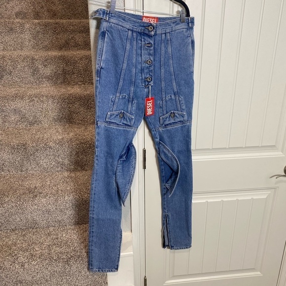 Diesel Red Tag Blue Shayne Oliver Edition Jacket Pocket Jeans In Indi Indigo 24 - Picture 11 of 14